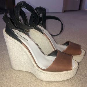PIERRE HARDY ANKLE WRAP PLATFORM WEDGE SHOES 36-6
